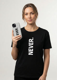 NEVER. Impact-Resistant Phone Case - Bold Minimalist Protective Cover