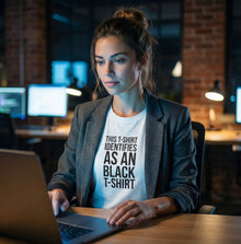 This T-Shirt Identifies As An Black T-shrit