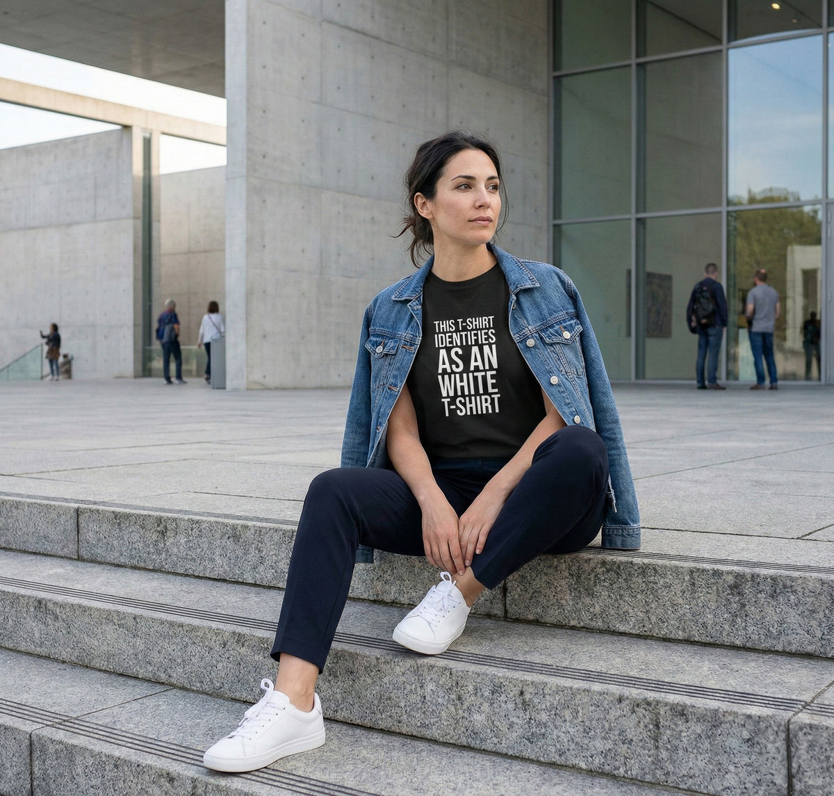 This T-Shirt Identifies As An Black T-shrit